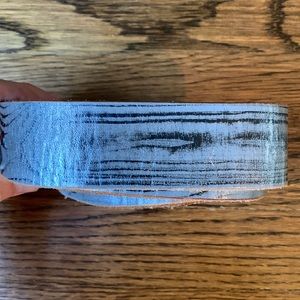 Hand printed Woodgrain Leather Belt